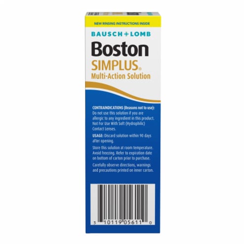 Bausch & Lomb Boston Simplus Multi-Action Solution Perspective: top