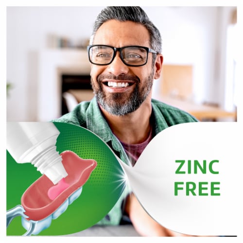 Super Poligrip Zinc Free Denture and Partials Adhesive Cream Perspective: top