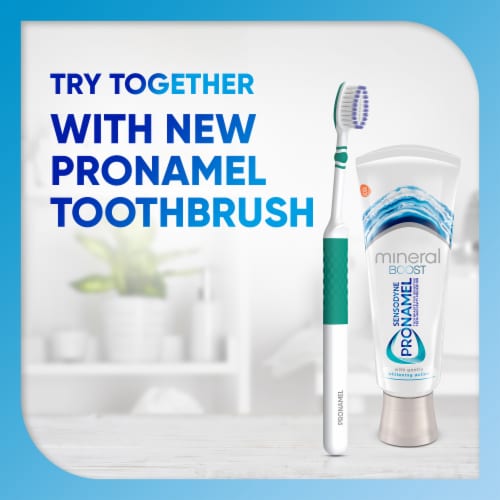 Sensodyne Pronamel Mineral Boost Whitening Enamel Toothpaste for Sensitive Teeth Perspective: top