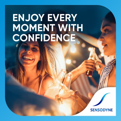 Sensodyne Extra Whitening Sensitive Whitening Toothpaste Perspective: top