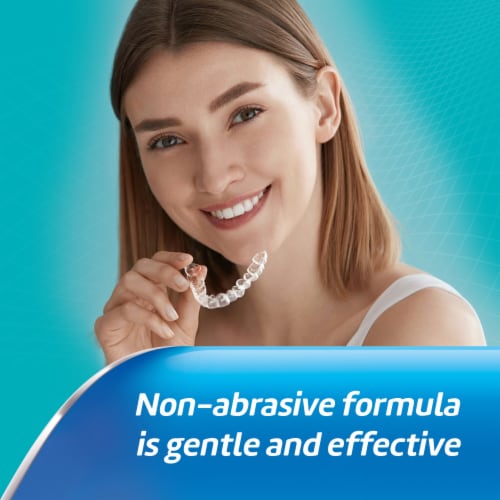 Polident ProGuard & Retainer Mouth Guard Cleaner and Retainer Cleaner Tablets Perspective: top