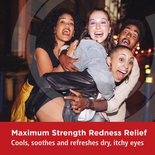 Rohto® Cool Max Strength Redness Relief Lubricating Cooling Eye Drops Perspective: top