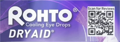 Rohto Dry Aid Advanced Dry Eye Relief Lubricant Eye Drops Perspective: top