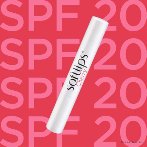 Softlips® Cherry SPF 20 Lip Protectant Sticks Perspective: top
