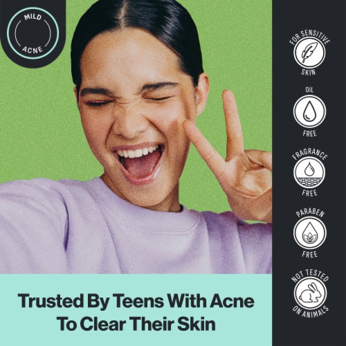 Oxy® Sensitive Skin Acne Face Cleansing Pads Perspective: top