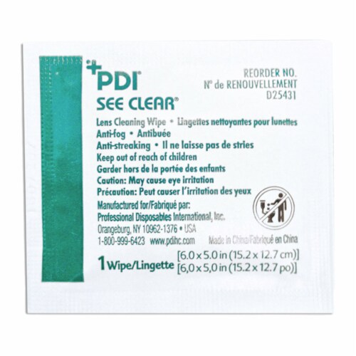 See Clear Lens Cleaning Wipe , 120 Ct Perspective: top