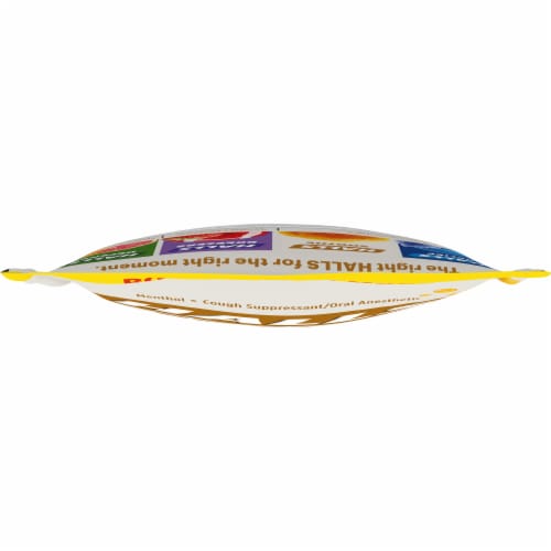 HALLS Soothe Honey Flavored Cough Suppressant Drops Perspective: top
