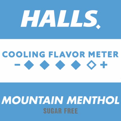 Halls Relief Mountain Menthol Sugar Free Cough Drops Economy Pack Perspective: top