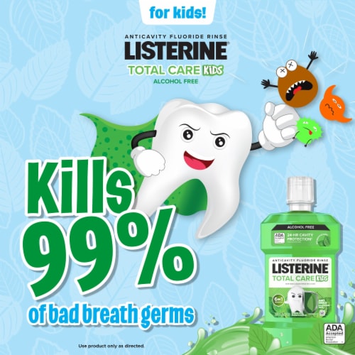 Listerine Smart Rinse Mint Shield Mouthwash Perspective: top