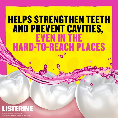 Listerine Smart Rinse Pink Lemonade Mouthwash Perspective: top