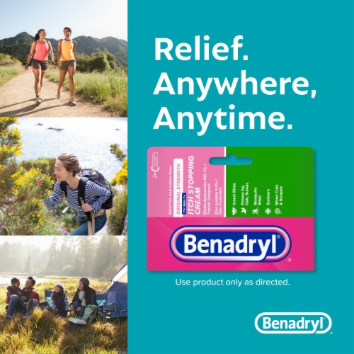 Benadryl Original Strength Itch Relief Cream Topical Analgesic Perspective: top