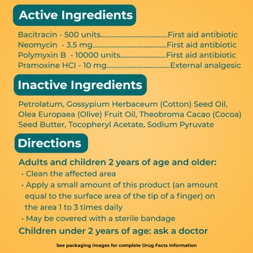 Neosporin + Pain Itch Scar Ointment Perspective: top