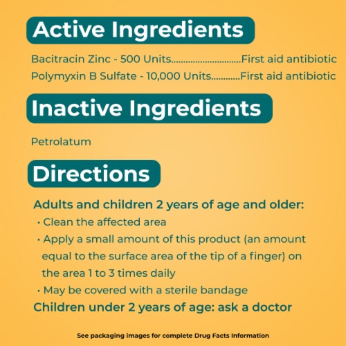 Simply Neosporin Formula 3-Ingredient Antibiotic Ointment Perspective: top