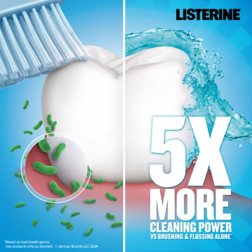 Listerine Ultraclean Cool Mint Antiseptic Mouthwash Perspective: top