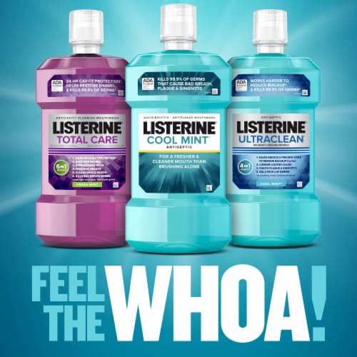Listerine Cool Mint Antiseptic Mouthwash Perspective: top