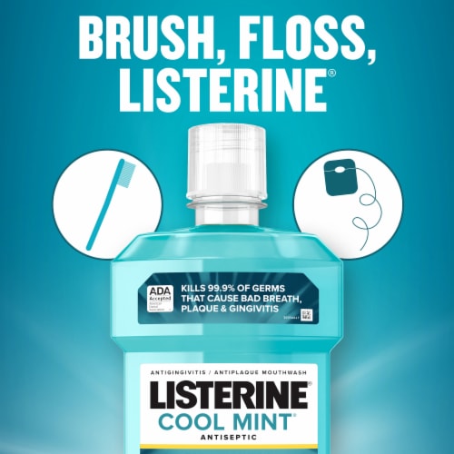 Listerine Cool Mint Antiseptic Mouthwash Perspective: top