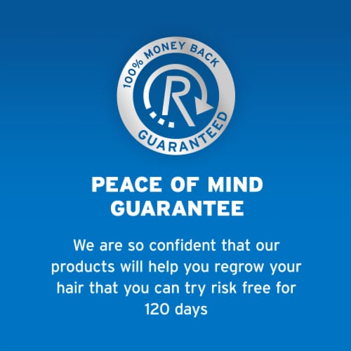 Men's Rogaine 5% Minoxidil Foam Thin Hair Treatment Perspective: top