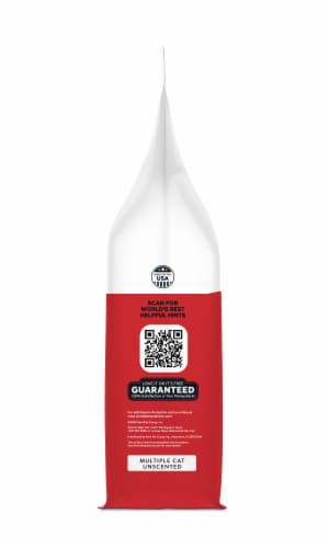 World's Best Cat Litter Multiple Cat Unscented Clumping Formula Perspective: top