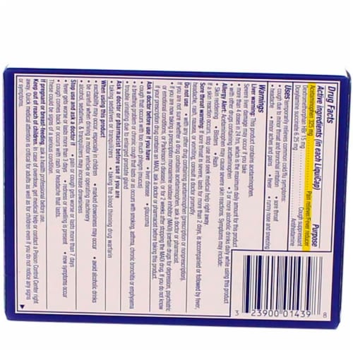 Vicks® NyQuil™ Cold & Flu Nighttime Relief LiquiCaps™ Perspective: top