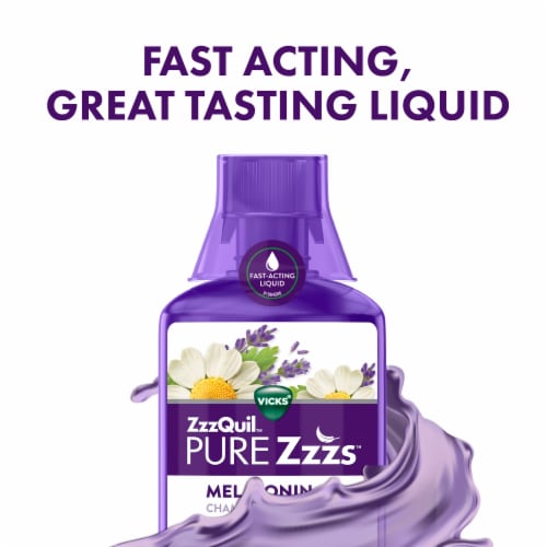 ZzzQuil Wildberry Vanilla Flavored PURE Zzzs Melatonin Sleep Aid Perspective: top