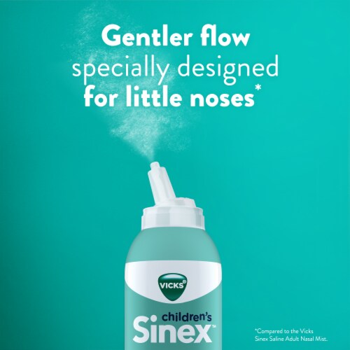 Vicks Children's Sinex Gentle Saline Nasal Spray for Sinus Congestion Relief Perspective: top