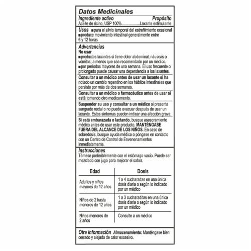 De La Cruz® Castor Oil Stimulant Laxative Perspective: top