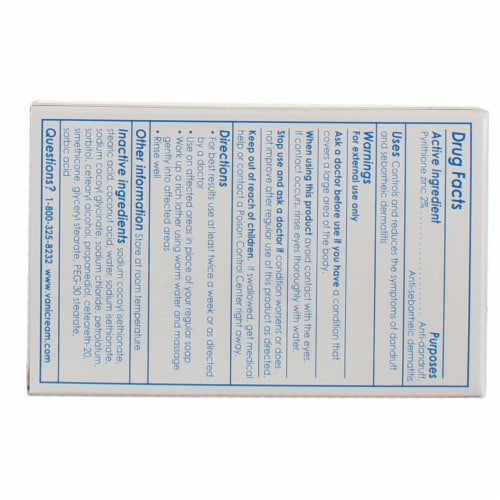 Vanicream™ Z-Bar Pyrithione Zinc 2% Medicated Cleansing Bar Perspective: top