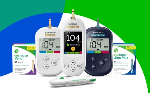 OneTouch Verio® Glucose Test Strip Perspective: top