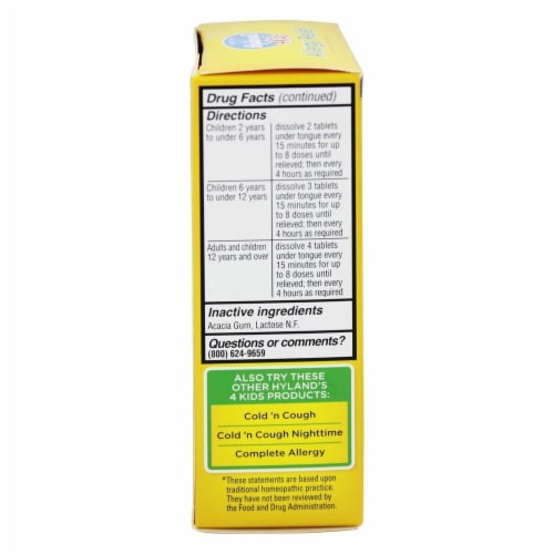 Hyland's® 4 Kids Allergy Relief Tablets Perspective: top
