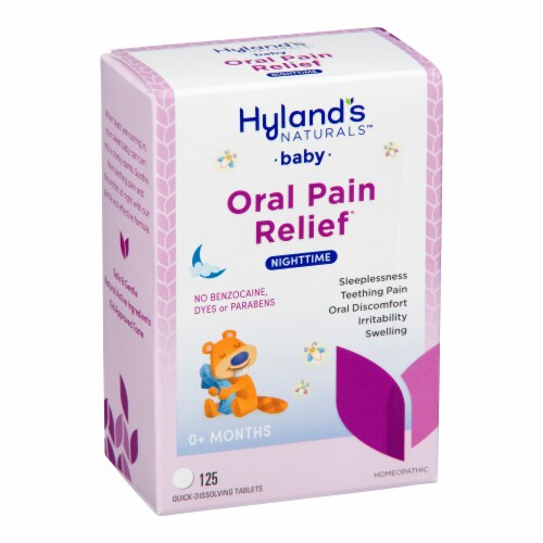 Hyland's Naturals™ Baby Nighttime Oral Pain Relief Tablets Perspective: top