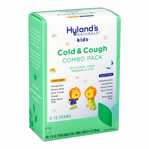 Hyland's Naturals™ Kids Cold & Cough Daytime & Nighttime Combo Pack Perspective: top