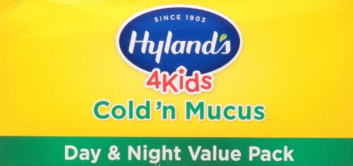 Hyland’s 4 Kids Homeopathic Cold’n Mucus Day & Night Value Pack Perspective: top