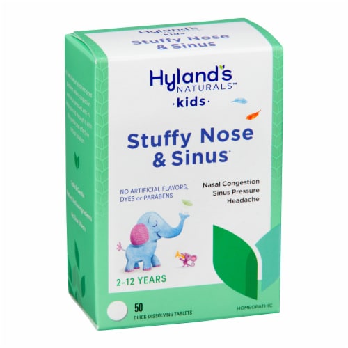 Hyland's Naturals™ #4 Kids Stuffy Nose & Sinus Tablets Perspective: top