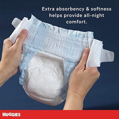 Huggies Overnites Diapers Size 3 (16-28 lbs) 24 Count Perspective: top