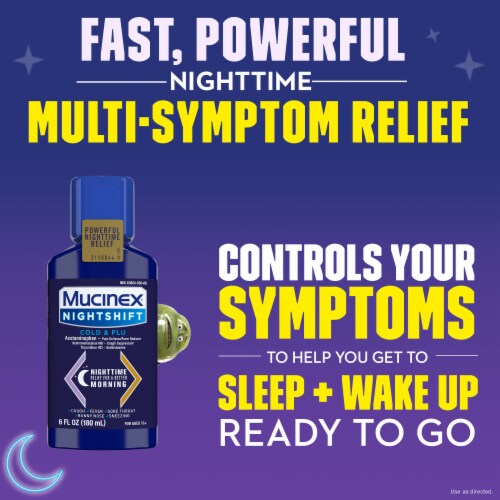 Mucinex Nightshift Cold & Flu Liquid Perspective: top