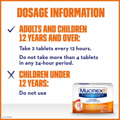 Mucinex D Expectorant & Nasal Decongestant 600mg Extended-Release Bi-Layer Tablets Perspective: top