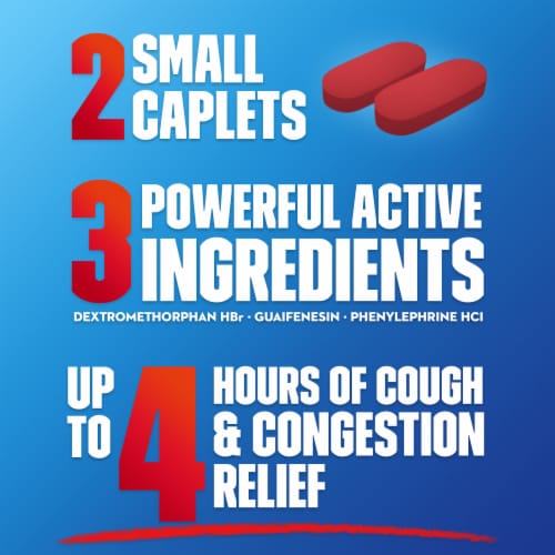 Mucinex Fast-Max Adult Severe Congestion and Cough Multi-Symptom Relief Medicine Caplets Perspective: top