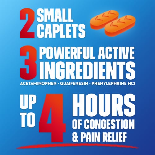 Mucinex Sinus Max Maximum Strength Severe Congestion & Pain Caplets Perspective: top