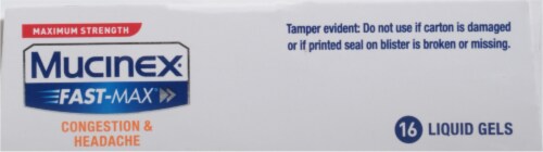 Mucinex Fast-Max Severe Cold & Sinus Liquid Gels Perspective: top