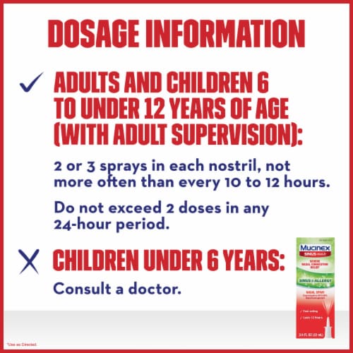 Mucinex® Sinus-Max® Severe Nasal Congestion Relief Sinus & Allergy Nasal Spray Perspective: top