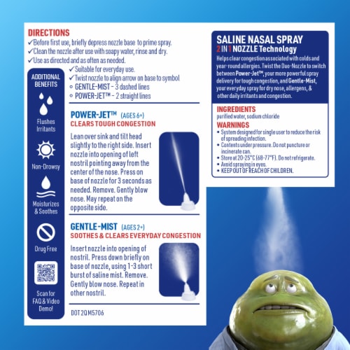 Mucinex Sinus Saline Nasal Spray & Sinus Rinse Perspective: top