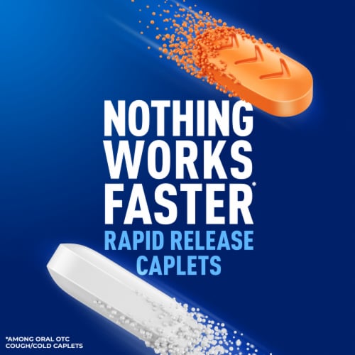 Mucinex Rapid Clear Pain, Headache & Mucus Congestion and Nighttime Caplets Perspective: top
