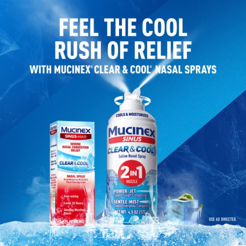 Mucinex Sinus-Ma Nasal Spray Clear and Cool Perspective: top