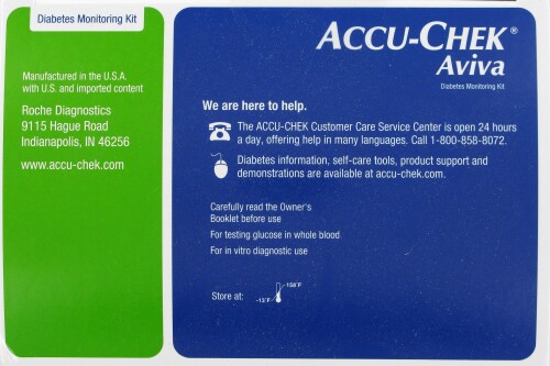 Accu-Chek Aviva Monitoring Kit Perspective: top