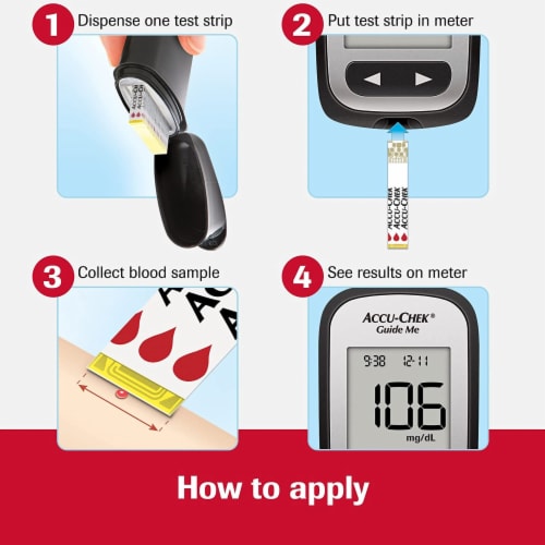 Accu-Chek® Blood Glucose Test Strips Perspective: top