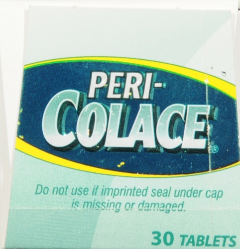 Peri Colace Stool Softener and Laxative Tablets Perspective: top