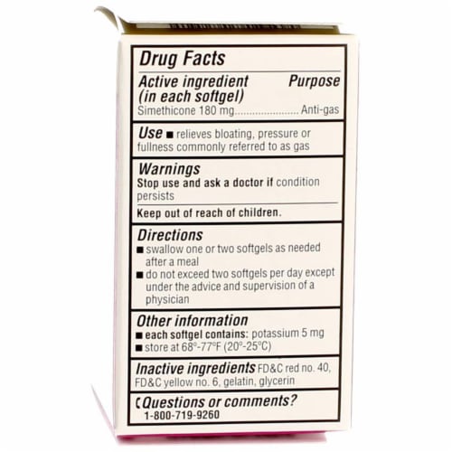 Good Sense Ultra Strength Gas Relief Simethicone Softgels 180mg Perspective: top