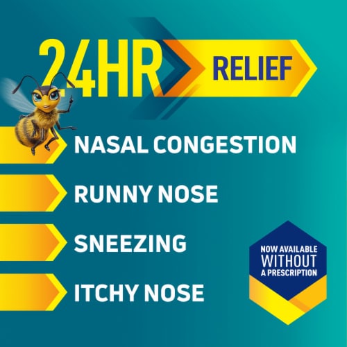 Nasonex 24 Hour Allergy + Congestion Mometasone Nasal Spray Perspective: top