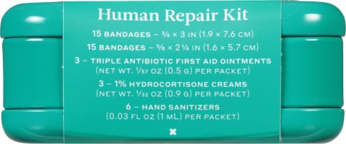 Welly™ Human Repair First Aid Travel Kit Perspective: top