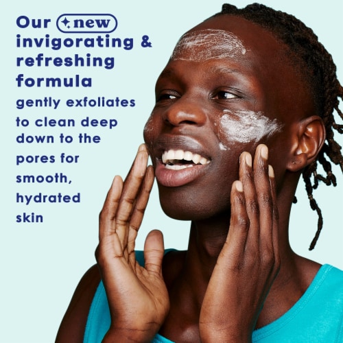 Clean & Clear Deep Action Exfoliating Face Wash Paraben-Free + Naturally Derived Plastic Free Beads Perspective: top